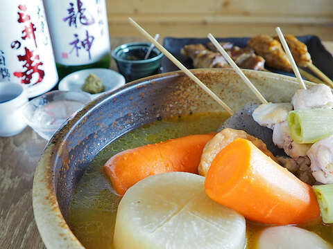 おでんと焼き鳥で、心温まる夜を